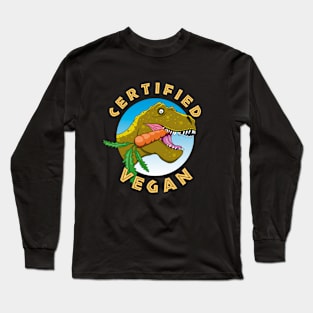 Certified Vegan Dinosaur Long Sleeve T-Shirt